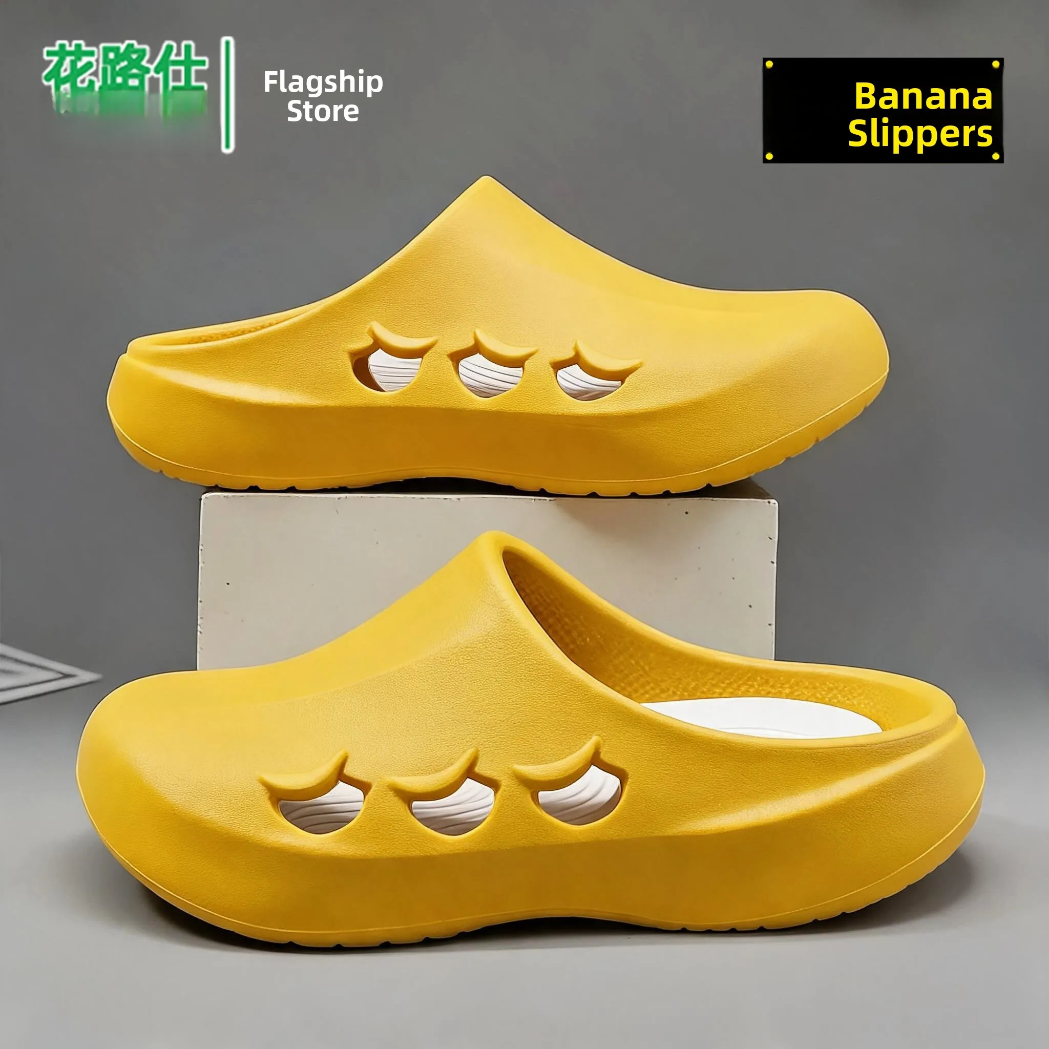 Men's Sandals Summer Outdoor Anti-slip Wear-resistant Thick Bottom Couples Slippers Beach Casual Sports Shoes Breathable