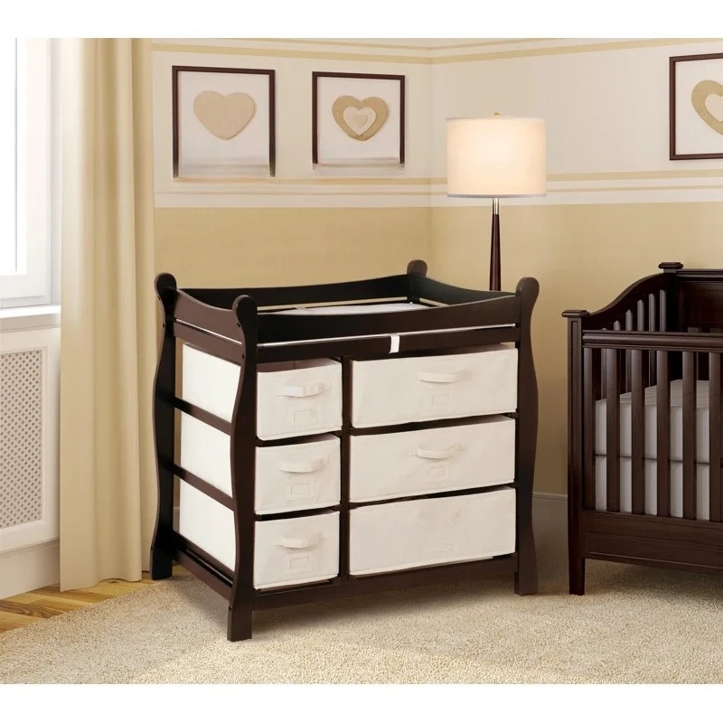 Changing table, mother and baby room, children's wall-mounted changing table, baby diaper storage and nursing table