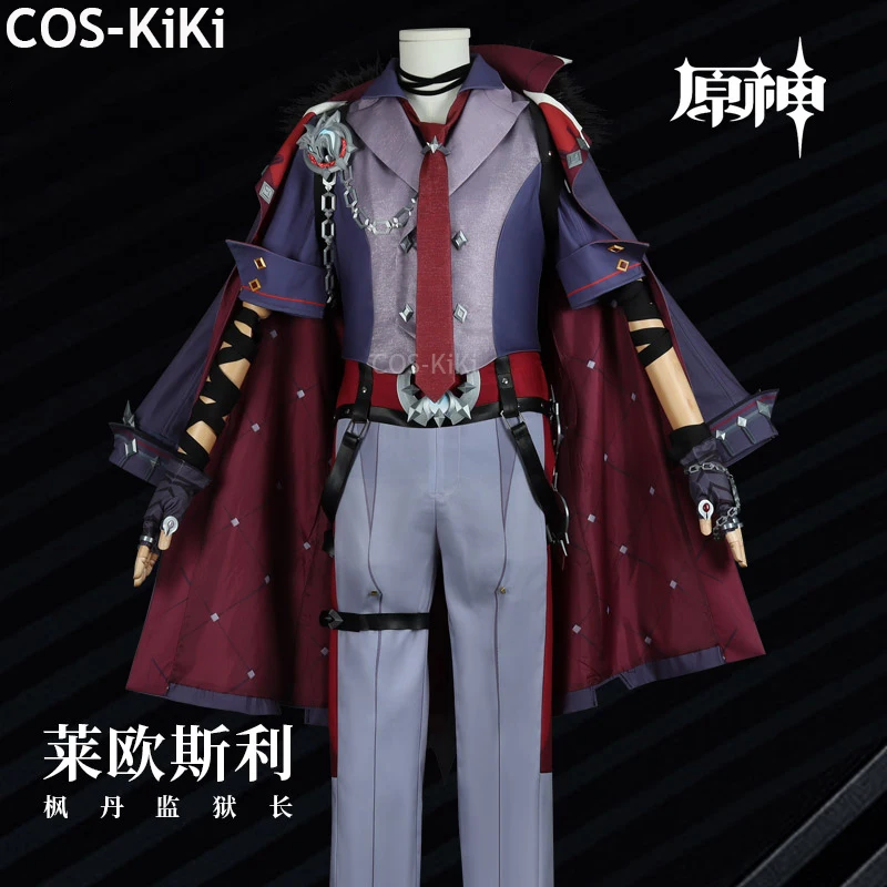 COS-KiKi Genshin Impact Wriothesley Game Suit Gorgeous Uniform Cosplay Costume Halloween Party Role Play Outfit Custom Any Size