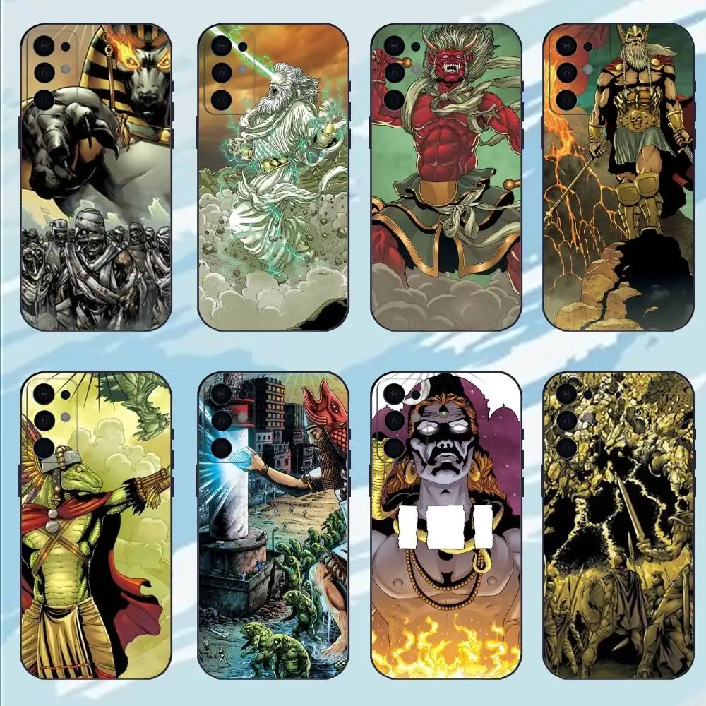 

God Is Dead Comics Phone Case For Samsung S25,S24,S23,S22,S21,S20,Plus,Soft Black Shell