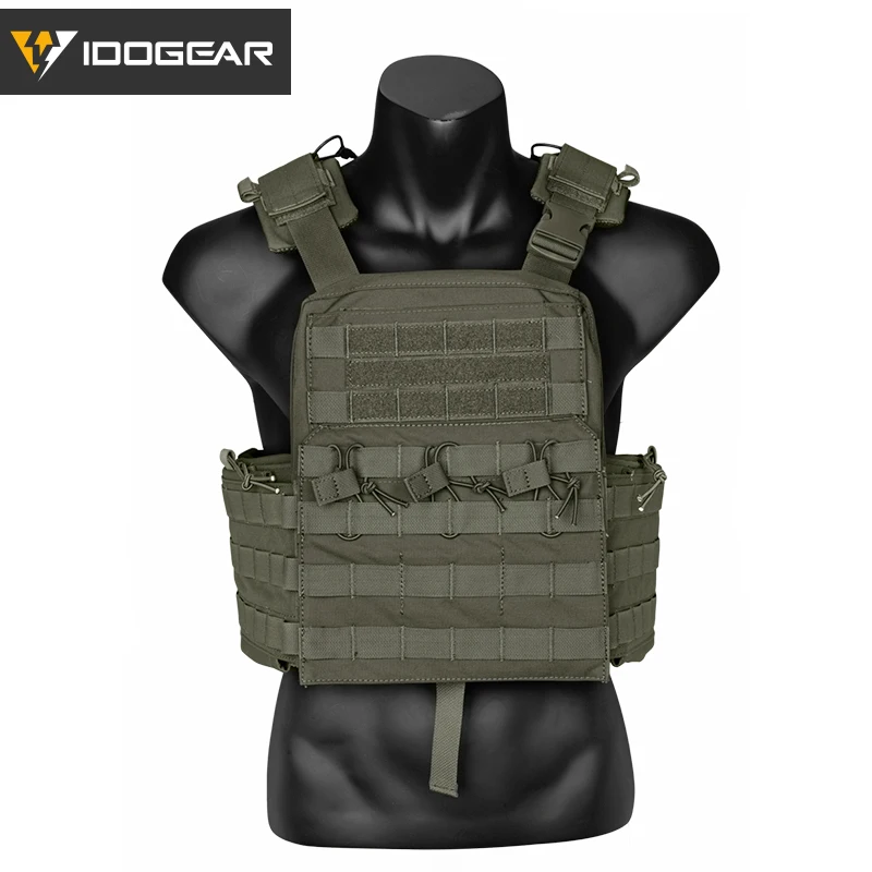 IDOGEAR Molle Cherry Plate Carrier  Tactical CPC Vest  Body Armor Combat Carrier Genuine  Black Brown 3313