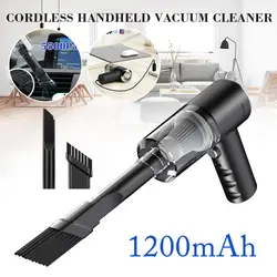 Cordless Car Vacuum Cleaner with Powerful Suction Ergonomic Handle Low Noise Portable Handheld Car Vacuum with 2 Nozzles Kit