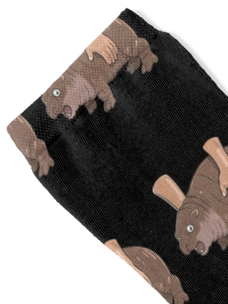 Moo Deng the Carried Hippo Socks