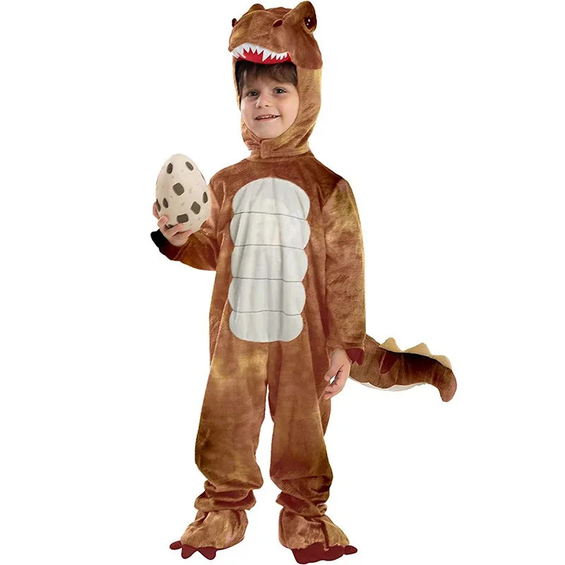 

qq023Cute Kids Halloween Boys Toddler Unisex T-rex Realistic Costume