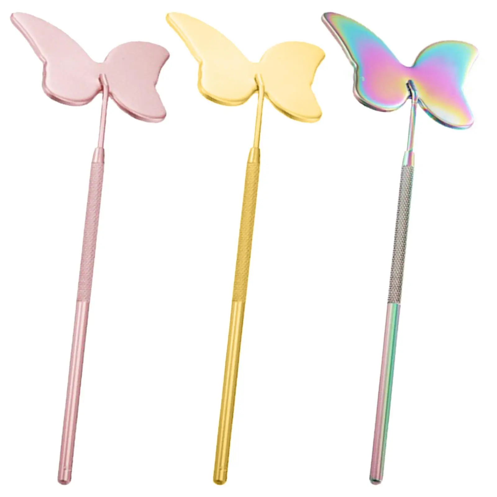 Large Butterfly Shape Eyelash Extension Mirror Stainless Steel Wide Applications