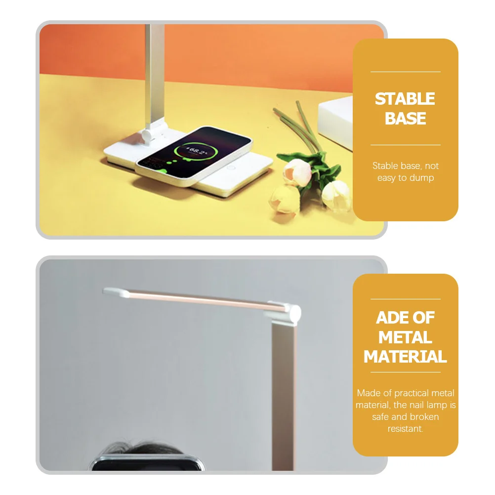 

Folding Nail Lamp Led Desk Light For Manicure Eyelash Extension Tattoo Daylight Lamp Portable Beauty Lighting