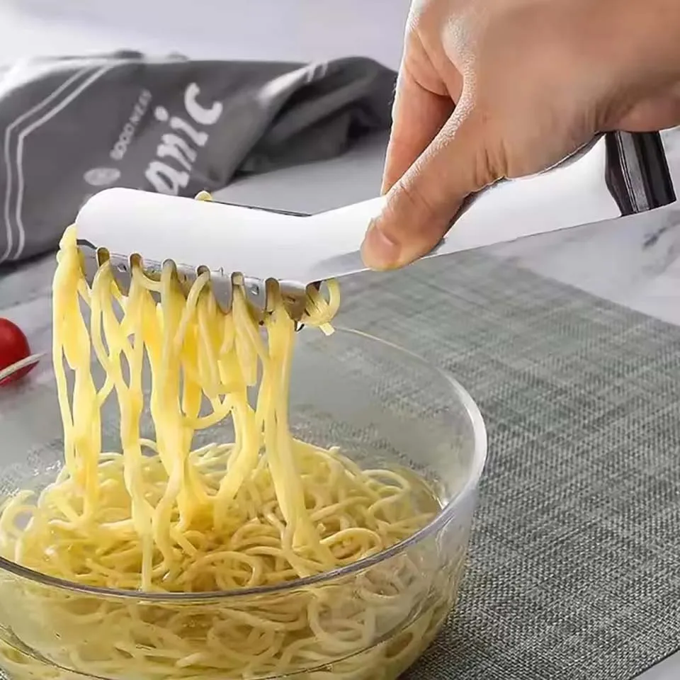 Stainless Steel Pasta Tongs Spaghetti Server Heat Resistant Tool Comfortable Grip Spaghetti Noodle Cooking Tongs Kitchen Gadgets