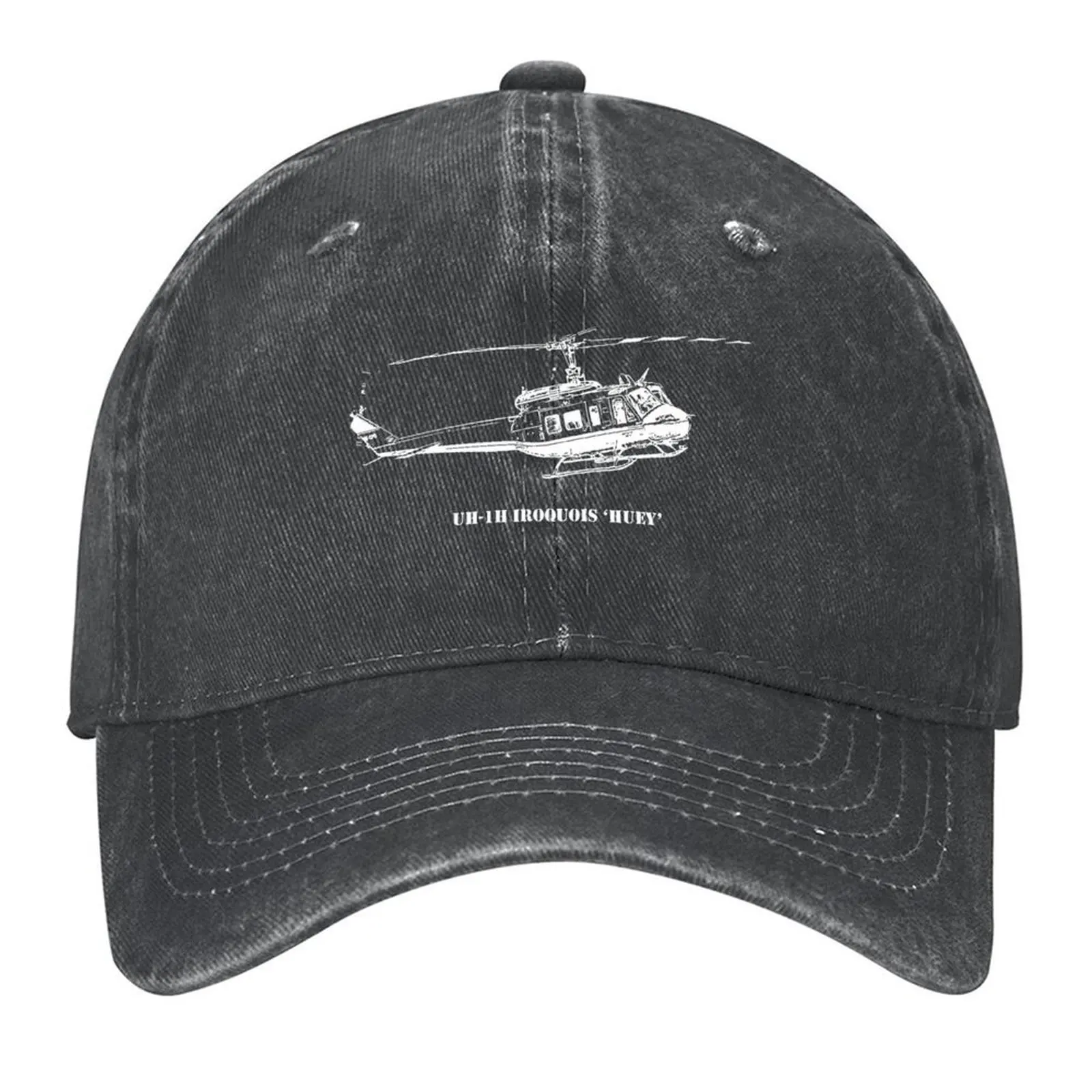 

Uh-1H Huey Helicopter Baseball Cap men's big size hat Golf Hat sailor cap for men Beach Men Luxury Brand Women's