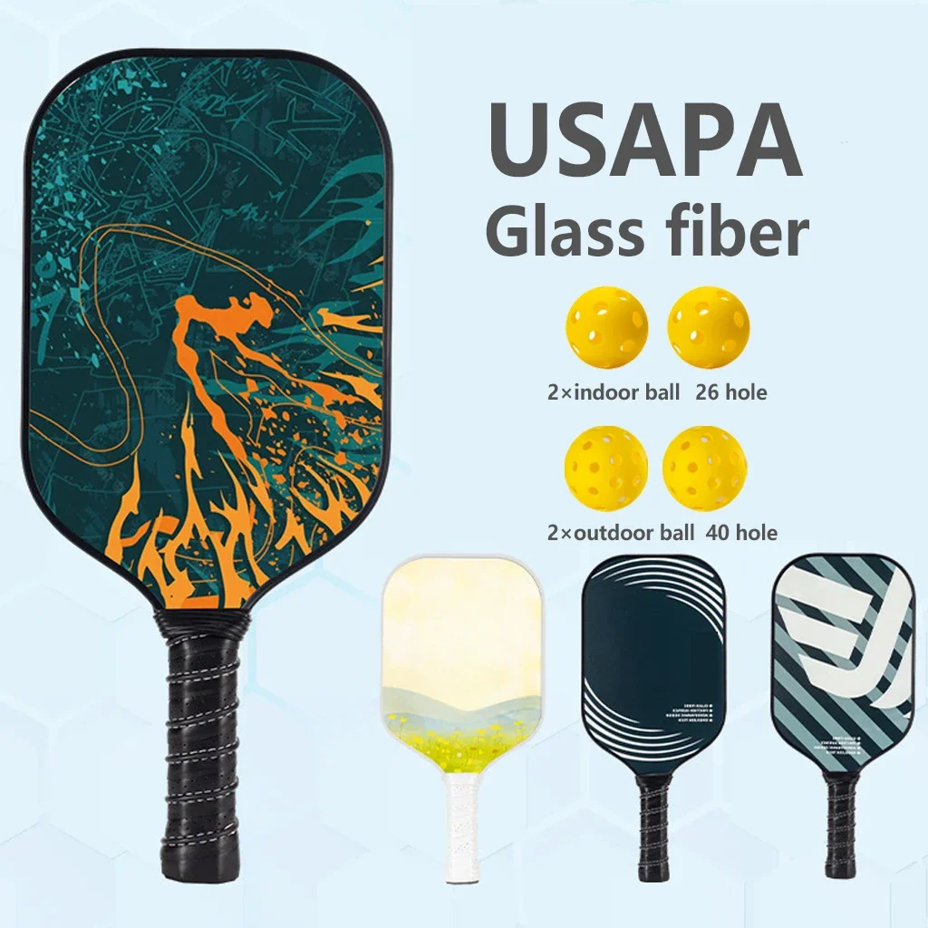 FEYA Fiberglass Pickleball Paddle Racket Offensive USAPA Compliant Lightweight Pickleball Set Outdoor Sports Cricket Paddle