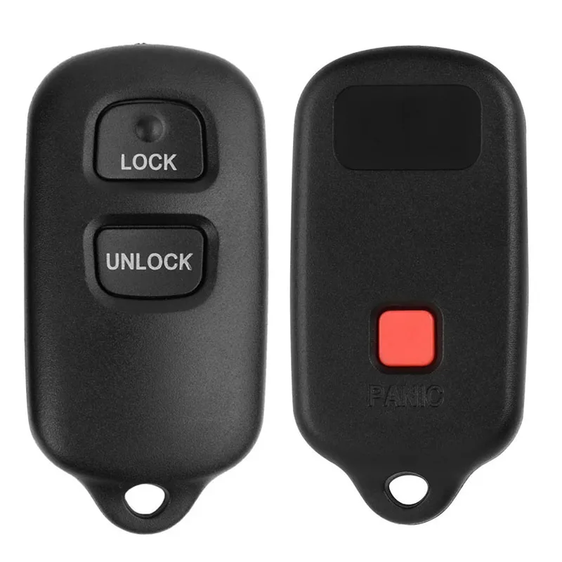 Keyless Remote Key Case Car Key Shell per Toyota 4runner Camry Corolla Prius R 1999-2009 4runner / 2001-2008 Sequoia 2/3 pulsanti