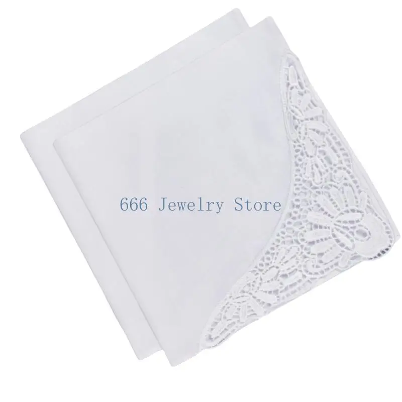 F2TD مناديل مزخرفة قطنية مزدوجة لحفلات الزفاف والاحتفالات الخاصة