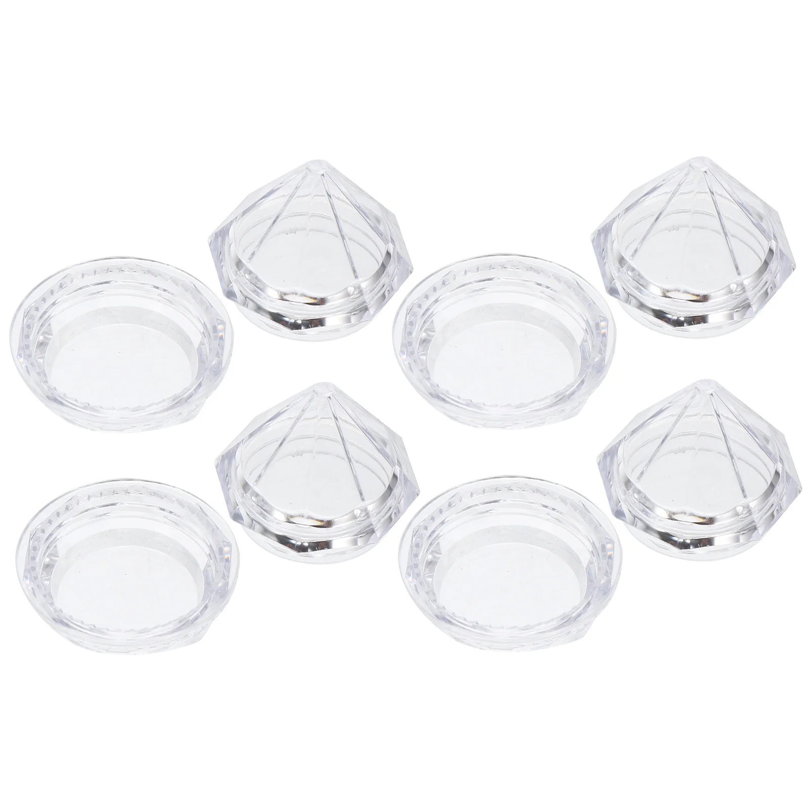 

50Pcs Sub Bottles Premium Material Diamond Shape Leakproof Cream Jars Travel Sample Containers Cream Jars