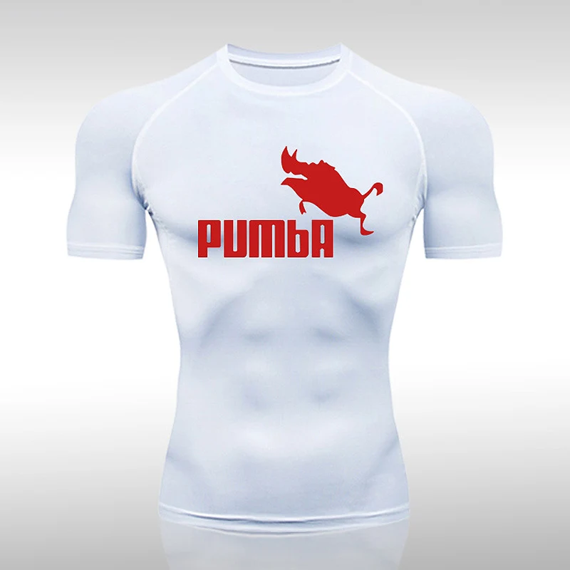 

Rashguard Men Sports Running T Shirts Men's Gym Fitness MMA Training Shirts Sportswear Top Quick Dry Tight Pants Men Jerseys New