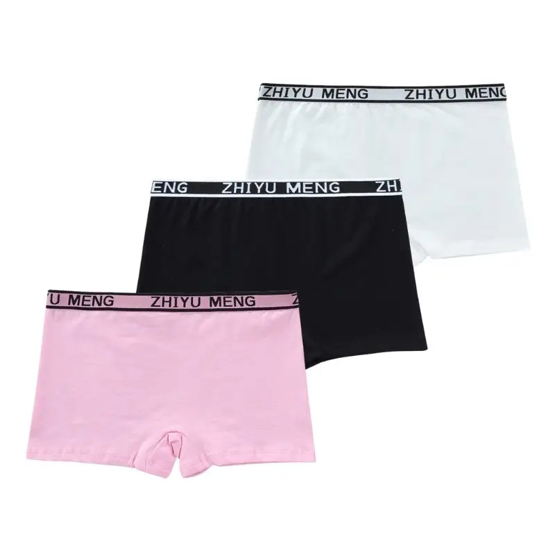 3Ps Girls Underwear Young Girl Panties Solid Children Clothes Children\'s Shorts Panties for Girls Toddler Briefs Teenagers