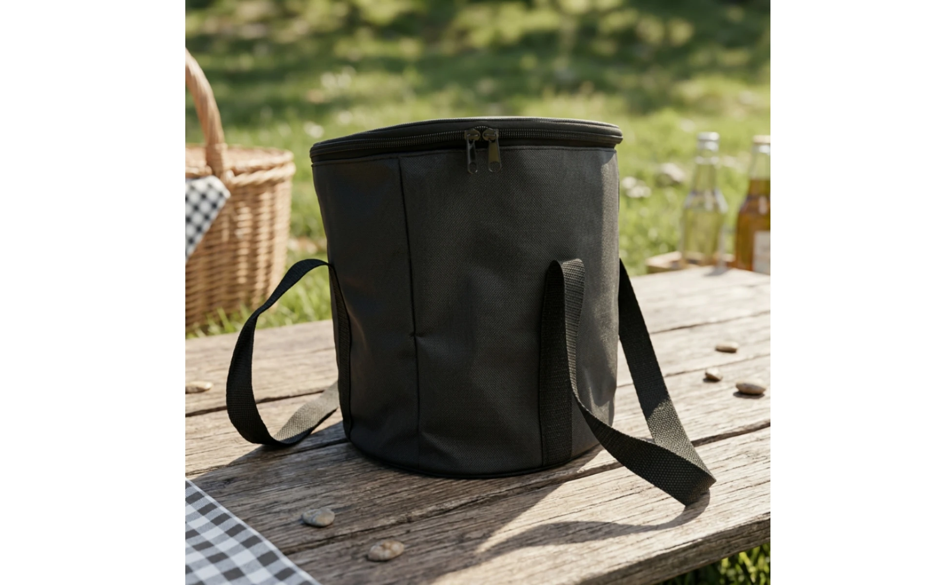 Sports Storage Bag with Shoulder Strap Multipurpose Cylindrical Gear Bag with Zipper Lightweight Multifunctional for Athletes Sports Storage Bag with Shoulder Strap Multipurpose Cylindrical Gear Bag with Zipper Lightweight Multifunctional for Athletes