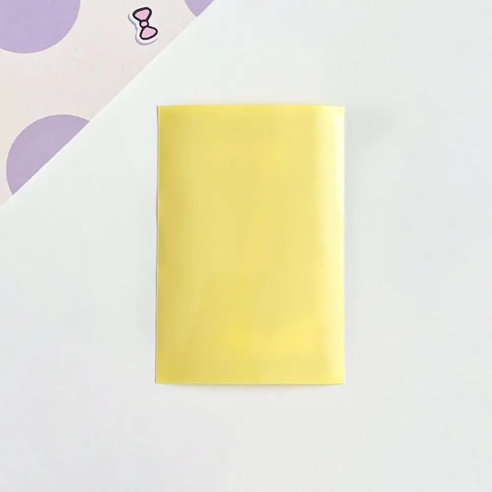 10pcs/set Card Bag Macaron Color Idol Photo Protective Cover Two-layer DIY Photo Cards Bag Pure Color Photo Card Film Home