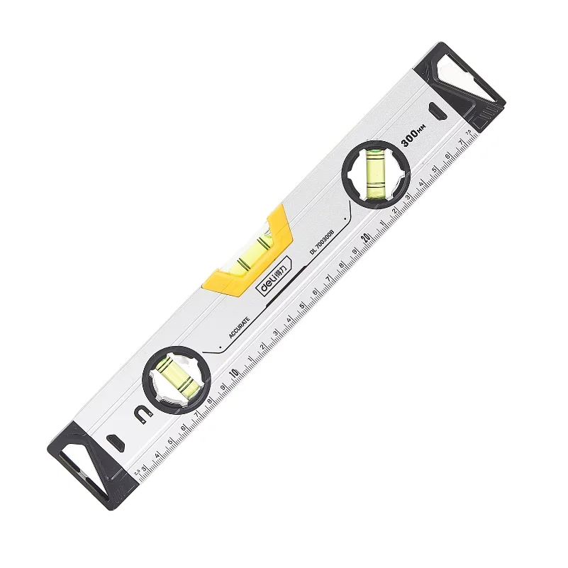 Spirit Level Magnetic Torpedo Level Tool with 3 Vials Aluminum Shockproof Bubble Level High Visibility Durable Measuring Leveler