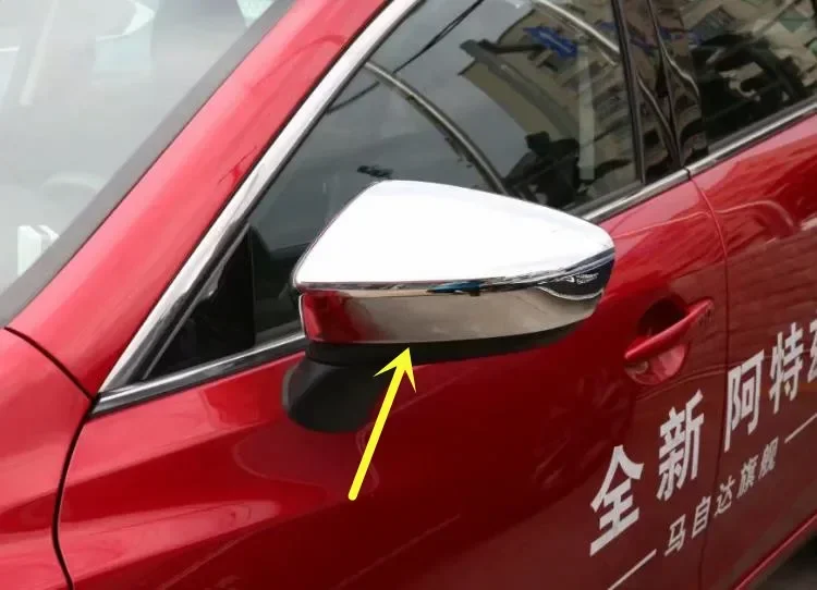 For Mazda 6 ATENZA 2014-2018 High-quality ABS Chrome Rearview mirror cover Anti-Rub protection Decoration Car styling