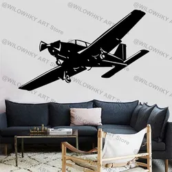 Piper PA-28 Cherokee Light Aircraft Monoplane Trainer Civilian Aircraft Training Club Home Living Room Decor Vinyl Decal gift 22