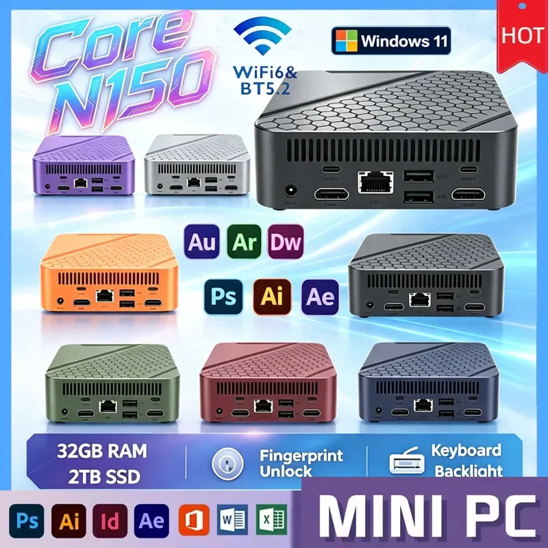 new-portable-mini-desktop-host-core-n150-wifi6-bt52-dual-gigabit-lan-triple-4k-multi-display-compact-office-business-pc-unit