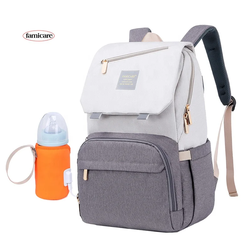 

Baby Diaper Bag Backpack Drop Shipping Moms Travel Nursing Bag Stroller Bag Handbag with Warmer New Products for KOL Influencers