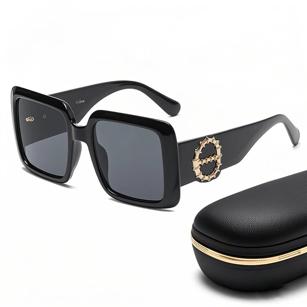 

Brand Design Luxury Square Women Men Sunglasses Classic Elegant Driving Black Sun Glasses Fashion Vintage Male Female Eyewear