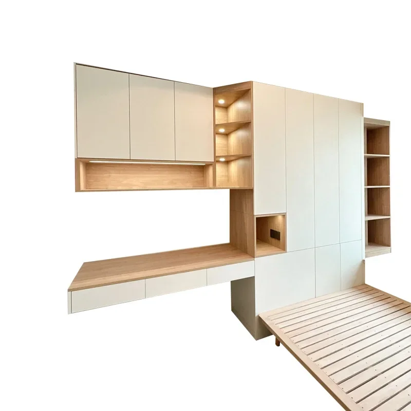 

Solid wood, wardrobe, walk-in, cloakroom, tatami bed