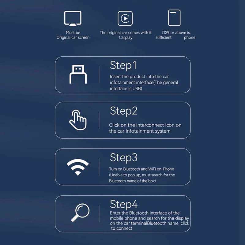 新しいワイヤレス CarPlay Android 自動アダプター有線からワイヤレス 2 in 1 車 Ai ボックス、プラグ アンド プレイ用-ABFB