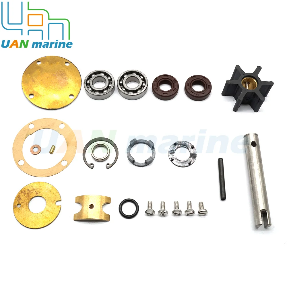 21951414 875756 858065 840557   Kit de reparo do eixo da bomba de água do mar cru para volvo penta drives 2001 2002 2003 md5a b c 3586496