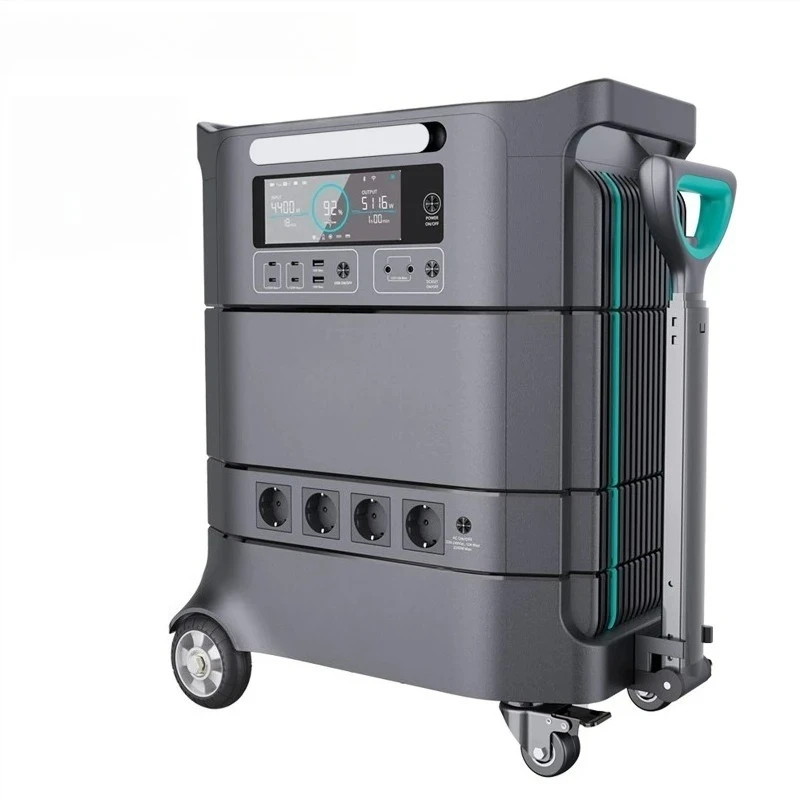 Portable Power Station With Lifepo4 Battery Large Capacity Solar Generator For Home Backup Outdoor Camping And Emergency Use