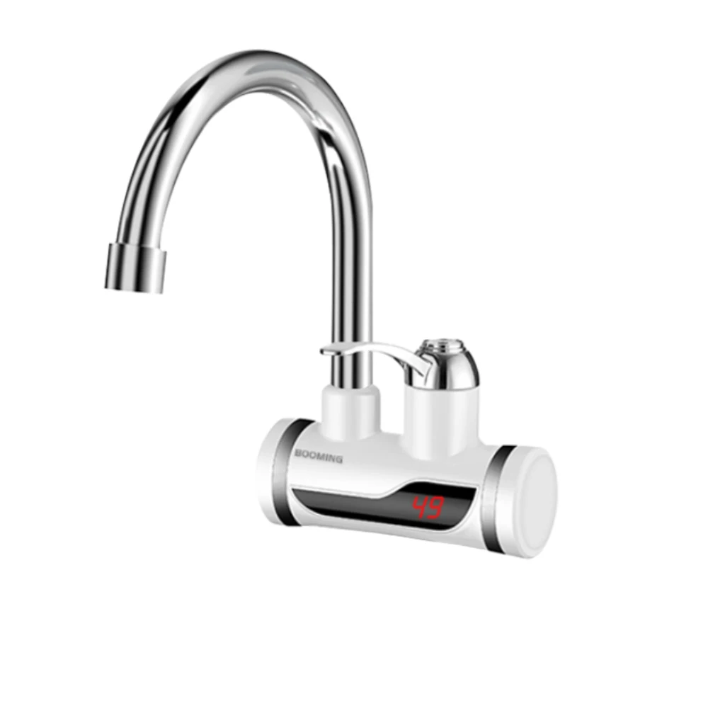 Factory Price 3S Stainless Steel Instant Electric Water Heater LED Temperature Display Plastic RV Compatible Kitchen Tap Faucet view 6