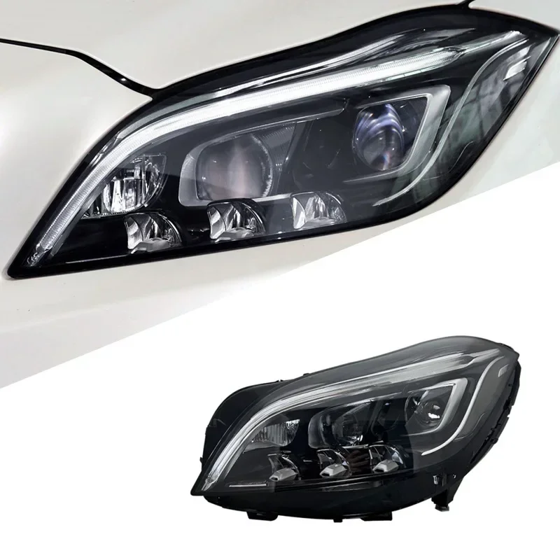 

Suitable For 12-17 Mercedes-Benz CLS Headlight Assembly W218 Modified High-end LED Daytime Running Light Turn Signal Lens