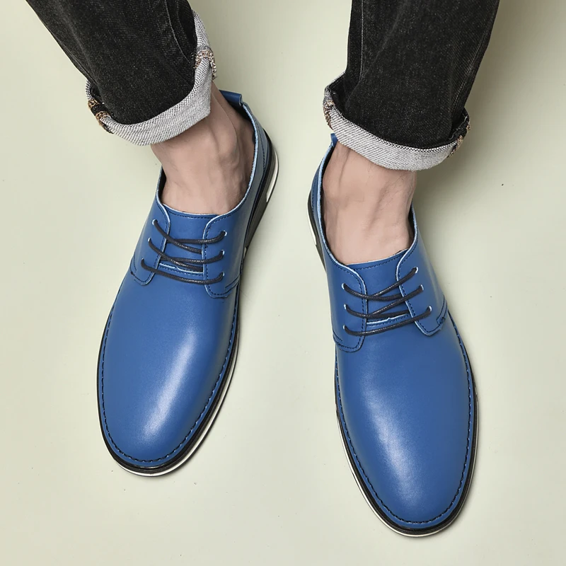 

Men Spring New Business Casual Shoes Wear Resistant Anti Slip Breathable Soft Bottom Simple Elegant Commuter