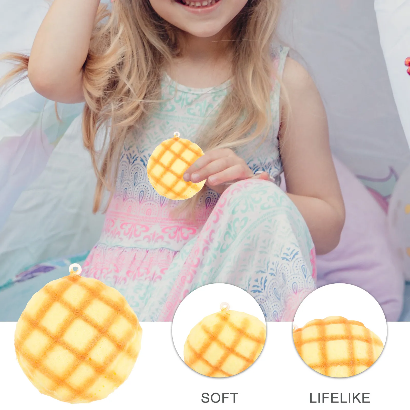 Pineapple Bun Squeeze Fidget for Anxiety Relief Stress Ball Decompression Plaything Lovely Bread Shape Sensory Hand Relaxing