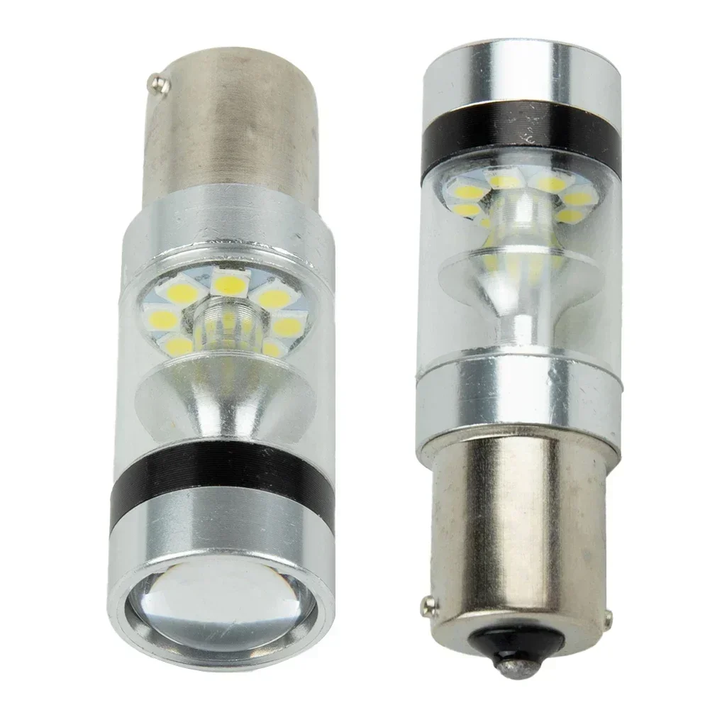 BRIGHT LED REVERSE LIGHT CANBUS BULB Wide Voltage Range 2PCS Degree Angle 1156 Car LED Reversing Light Bulbs