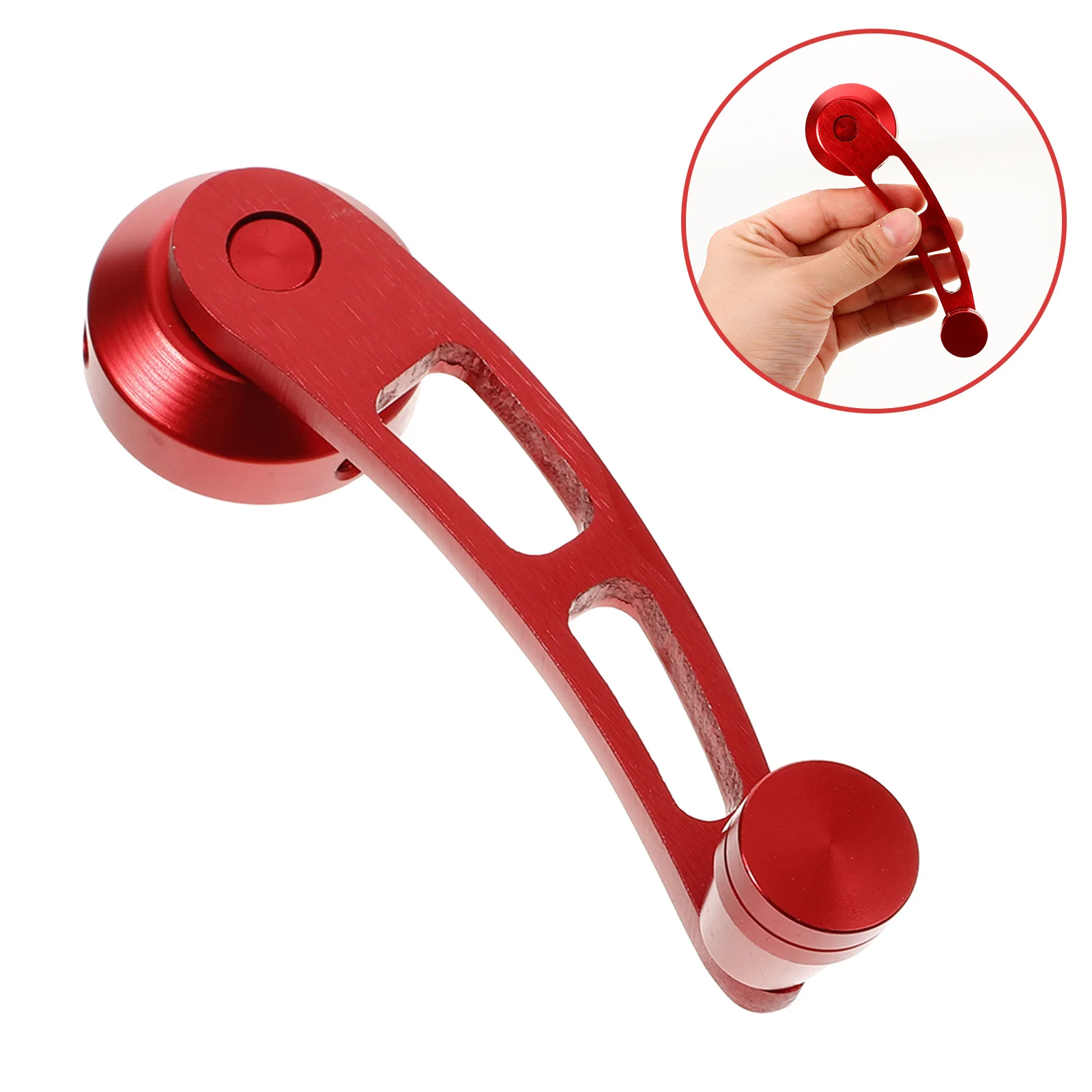 

1Set Car Window Crank Handle Aluminum Alloy Durable Comfortable Grip Universal Fit Replacement Car Manual Window Crank Lever