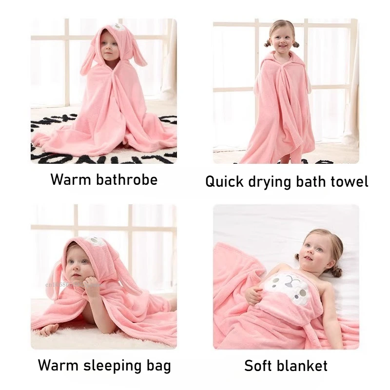 Asciugamano da bagno per neonato con cappuccio Ragazzi Ragazze Morbido delicato sulla pelle Accappatoio per bambini altamente assorbente Accappatoio per bambini Roba per neonati