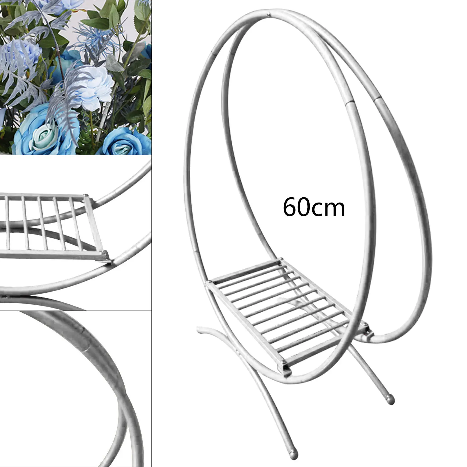 Wedding Arch Metal Flower Stand Cake Holder Wedding Supplies Party Decor Round Arch for Home Application