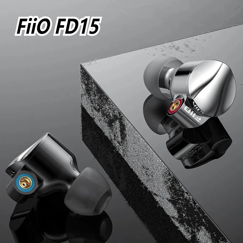 FiiO FD15 Проводные наушники-вкладыши Эргономичный дизайн Hi-Fi Легкие портативные наушники 13,8 мм Динамические съемные кабельные наушники FiiO FD15 Проводные наушники-вкладыши Эргономичный дизайн Hi-Fi Легкие портативные наушники 13,8 мм Динамические съемные кабельные наушники