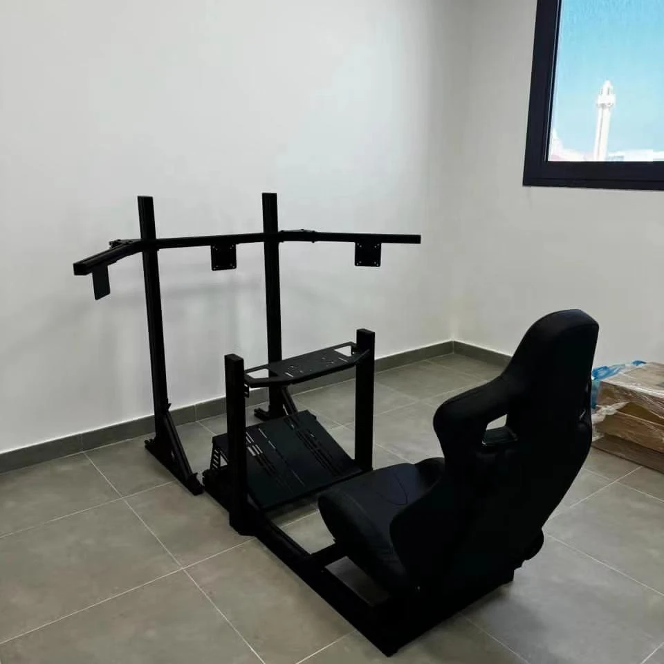 4080 Basic Sim Racing Rig Set Economical T Slot Aluminum Profile Three Screens Holder Bending/Cutting/Welding For Complete