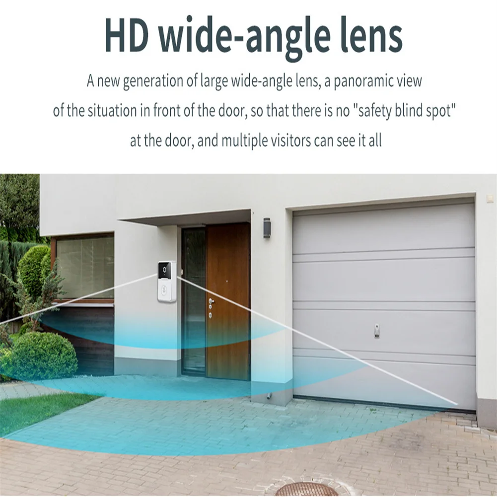 X3 Pro Smart Wifi Wireless Doorbell   Camera 2.4GHz Night Vision Video Intercom Home Security Monitor Door Bell Audio System