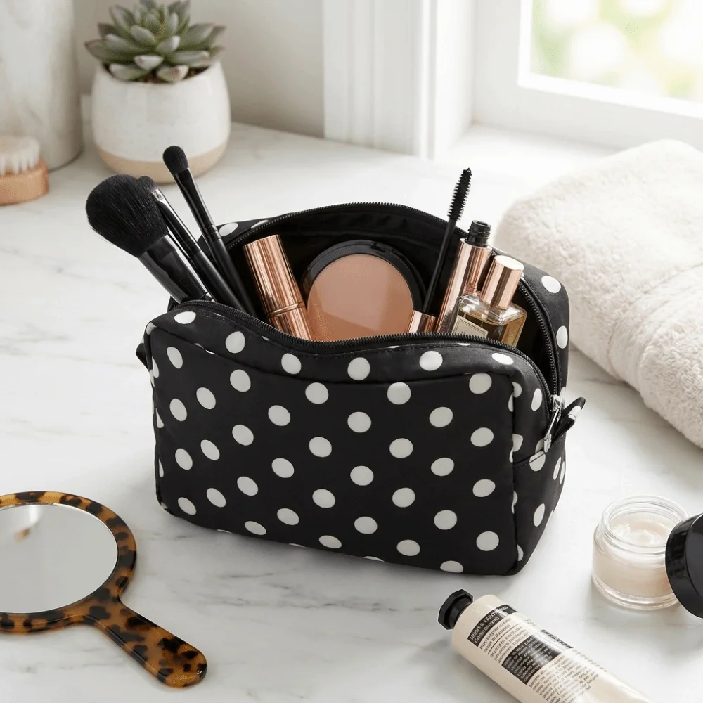 bolsa-de-higiene-a-prova-d'agua-com-estampa-de-bolinhas-bolsa-com-ziper-poliester-bolsa-de-armazenamento-de-cosmeticos-leve-vintage-organizador-de-maquiagem-banheiro