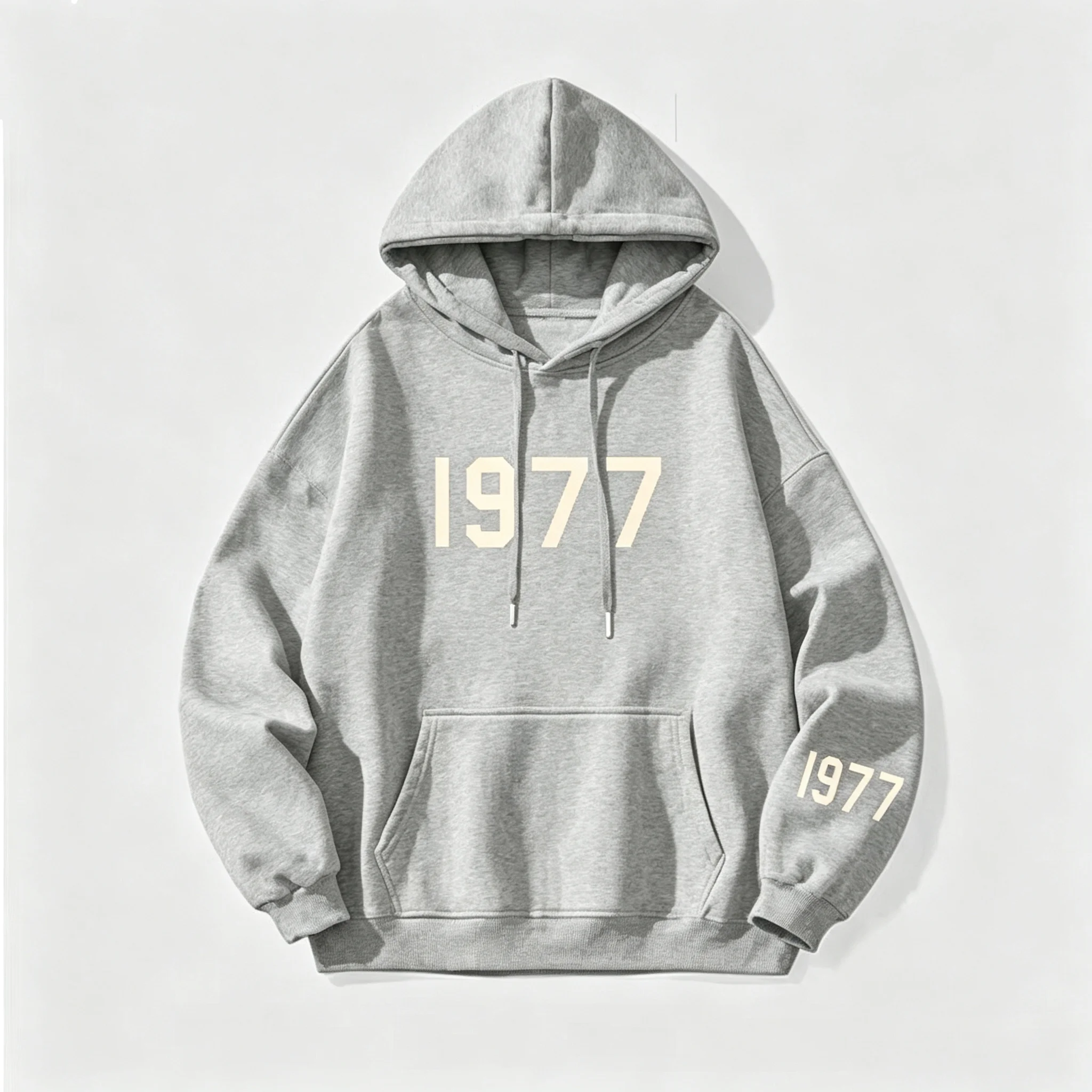 Neuer 1977 Luxus-Marken-Grafik-Hoodie für Herren und Damen, Oversize, weicher Streetwear-Pullover für den Alltag, Sportbekleidung, Sweatshirt – Detail 7