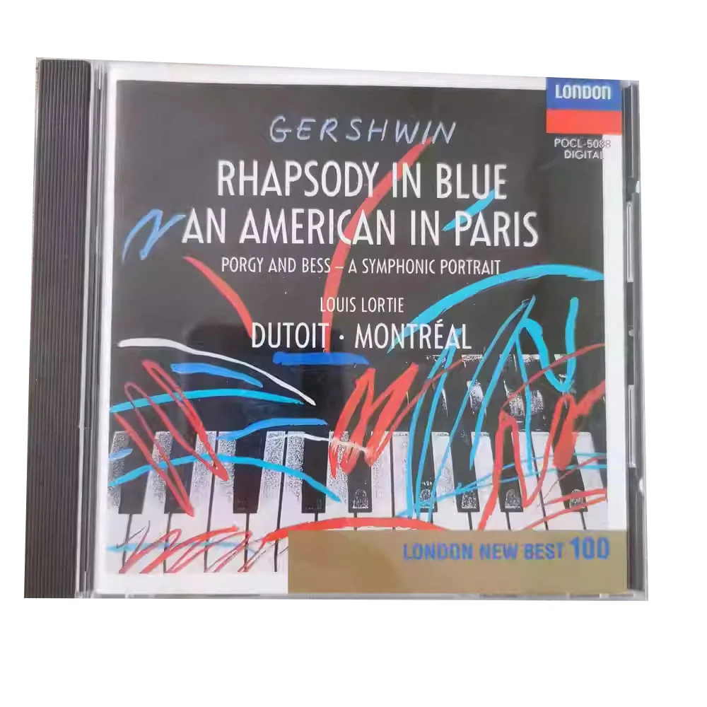 

CD Gershwin Rhapsody in Blue Американский в Париже принадлежит американским современным классическим/симфоническим джазовым стилем, Gershwin