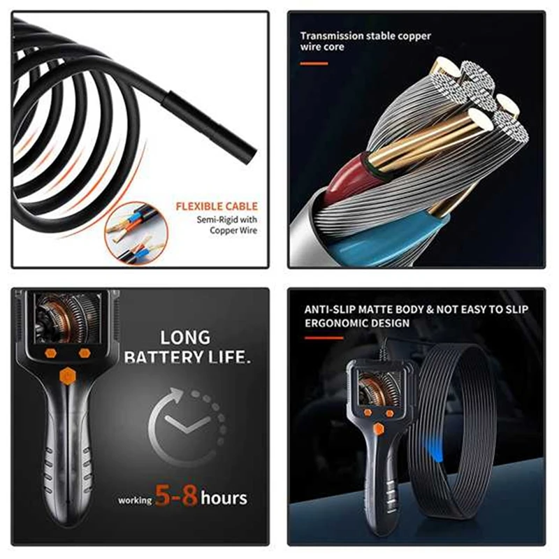 Камера-Эндоскоп HD, 5,5 мм, 1080P, IP67