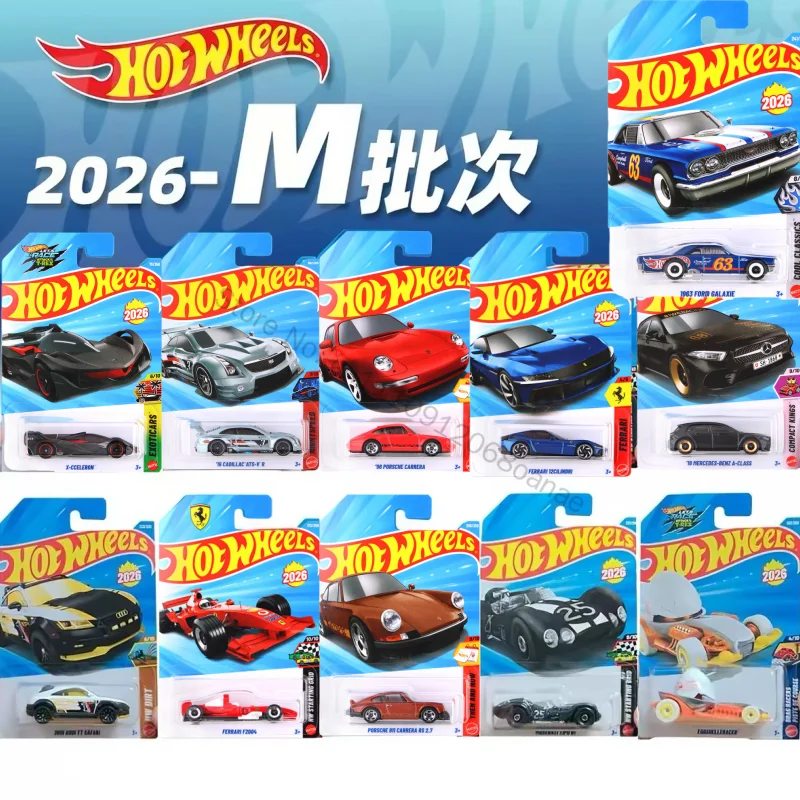 2026 Hot Wheels 2026-M Serie F1 Ferrari Maserati Cadillac Porsche Carrera 1:64 Druckguss-Autos Sammlerstück Geburtstagsgeschenke Original