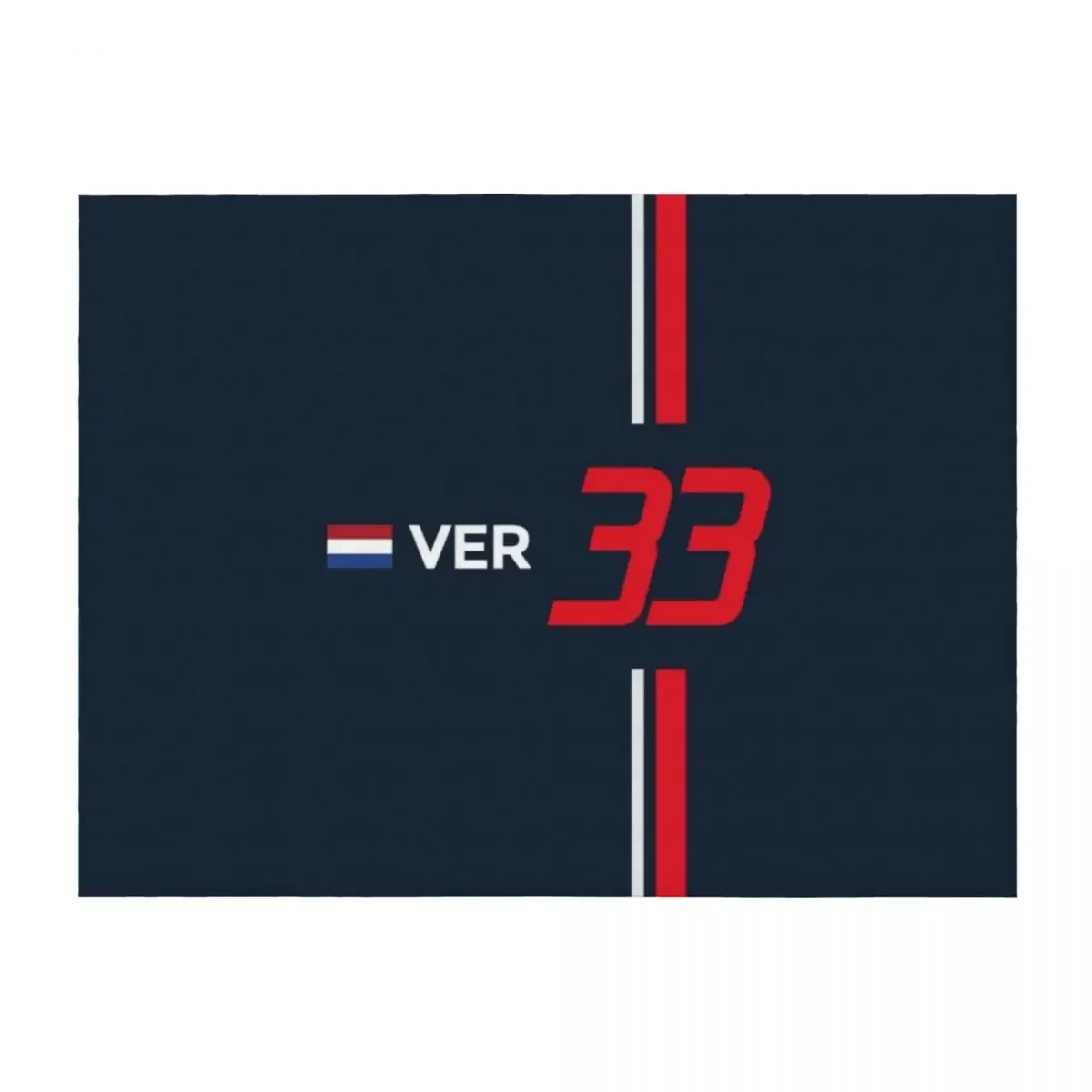 

F1 2021 - #33 Verstappen Throw Blanket Decoratives Decorative Throw Bed linens Designers Blankets