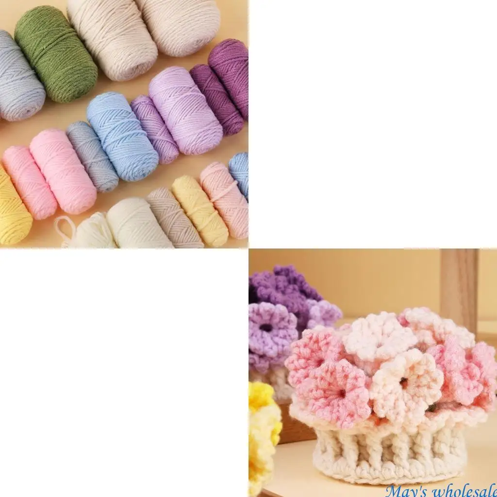 

DIY Crochet Kits Including Crochet Hook, Yarn, Needle, Instruction 448A
