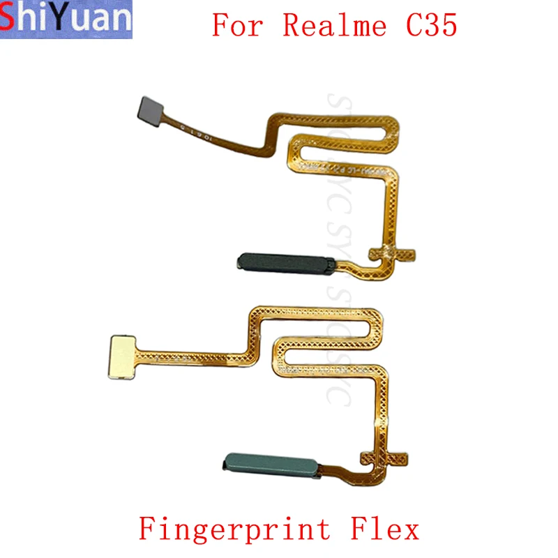 

Fingerprint Sensor Button Flex Cable Ribbon For Realme C35 Power Key Touch Sensor Flex Replacement Parts