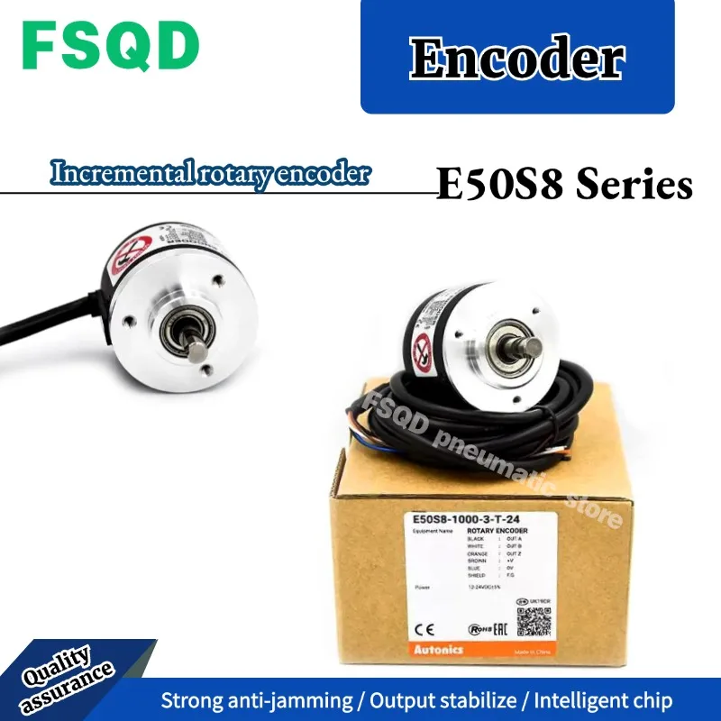 E50S8-10 20 30 50 60 100 200 300 360 400 500 600 1000 1024 1200 1500 2000 2500 3000 3600-3 6-T N L 1 V-24 5 1 Encoder E50S8